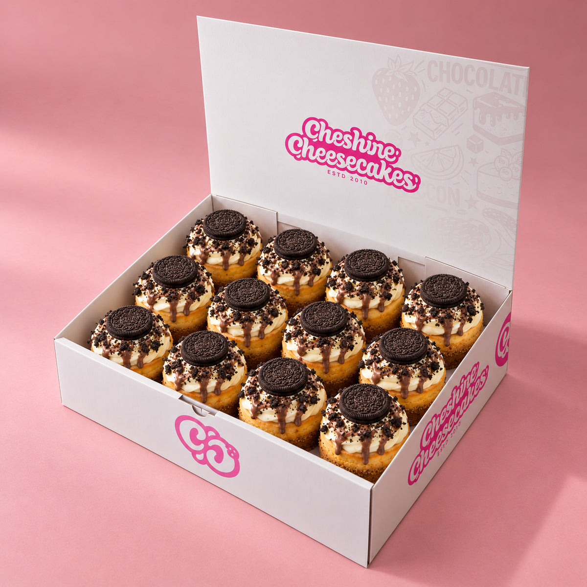 Oreo Baked Cheesecake Box: box of 12