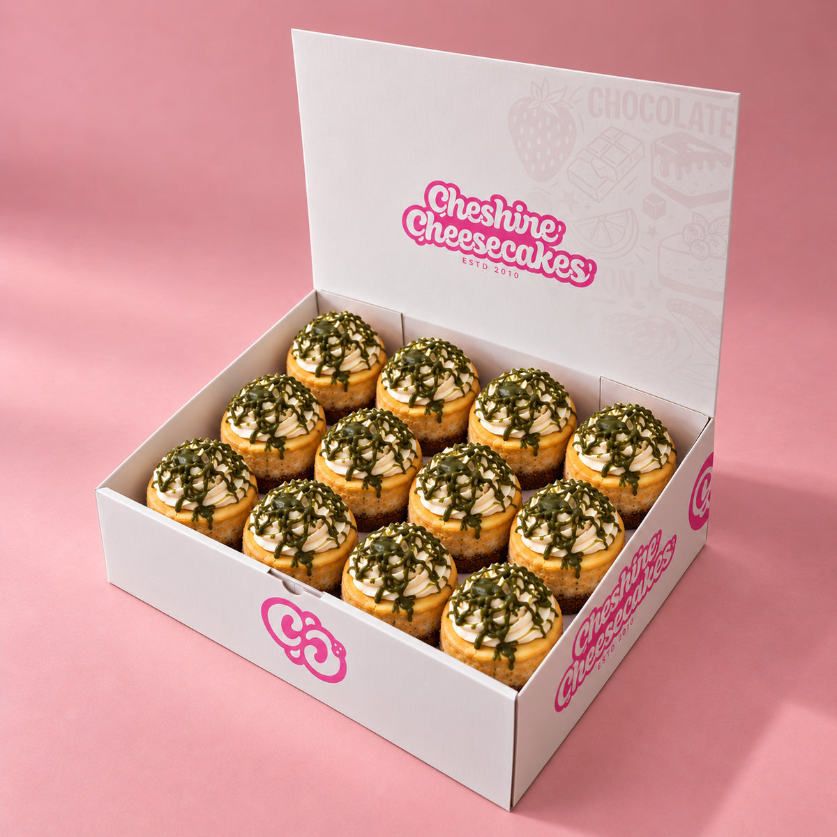 Pistachio Baked Cheesecake Box: box of 12