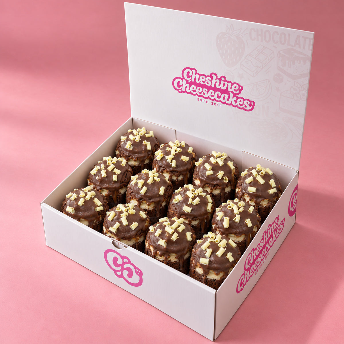 Chocolate Cheesecake Muffin Box: box of 12