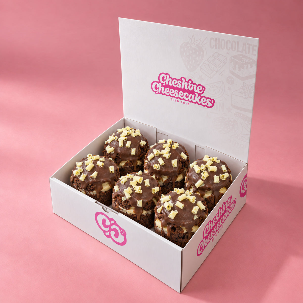 Chocolate Cheesecake Muffin Box: box of 6