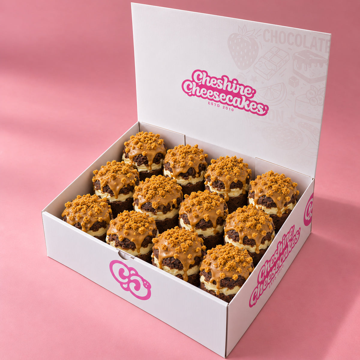 Lotus Biscoff Cheesecake Muffin Box: box of 12