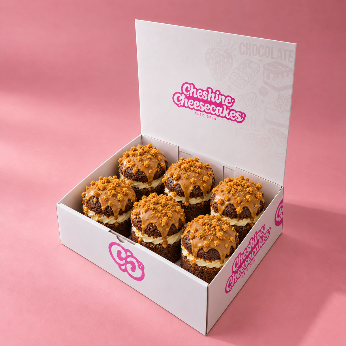 Lotus Biscoff Cheesecake Muffin Box: box of 6