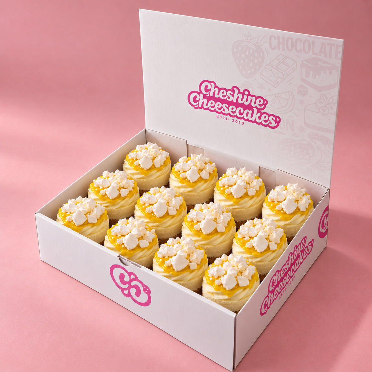 Lemon Meringue Chilled Cheesecake Box: box of 12