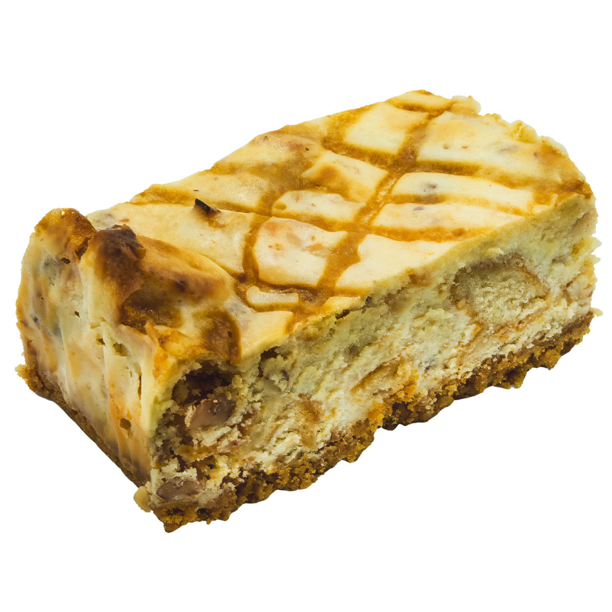 Toffee Waffle and Pecan Cheesecake Bars