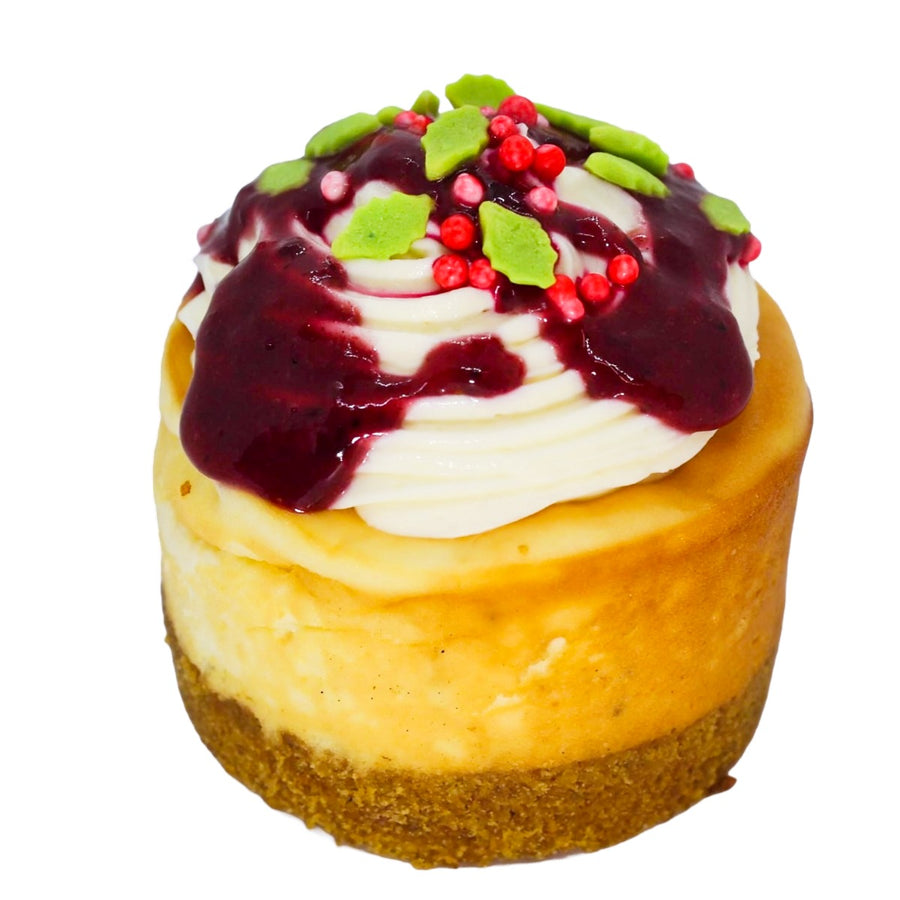 Festive Berry Baked Cheesecake
