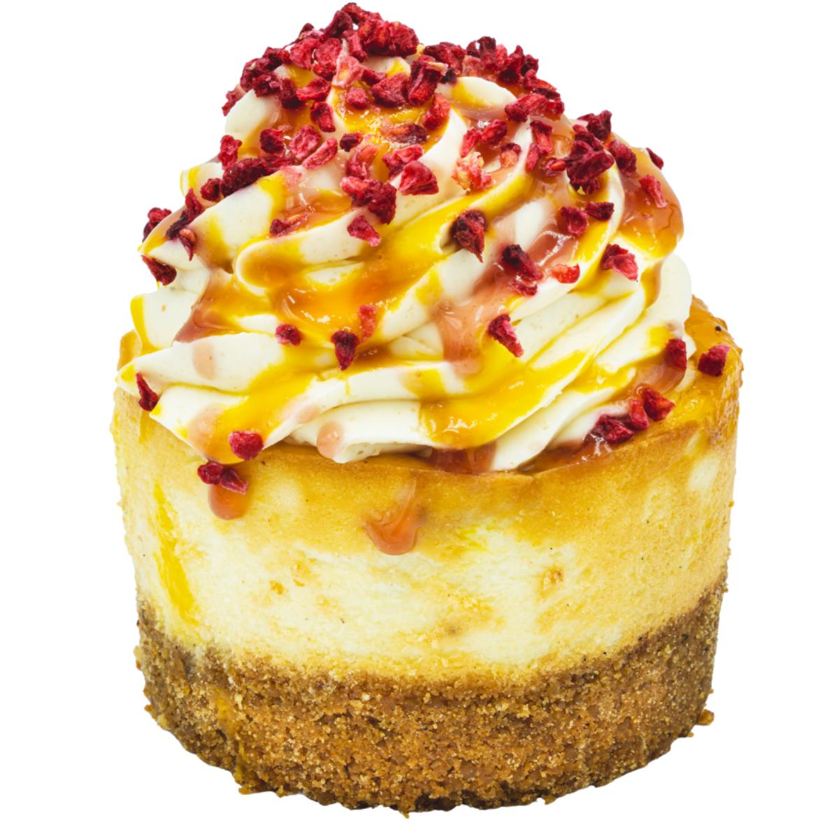 Mango & Raspberry Baked Cheesecake Box