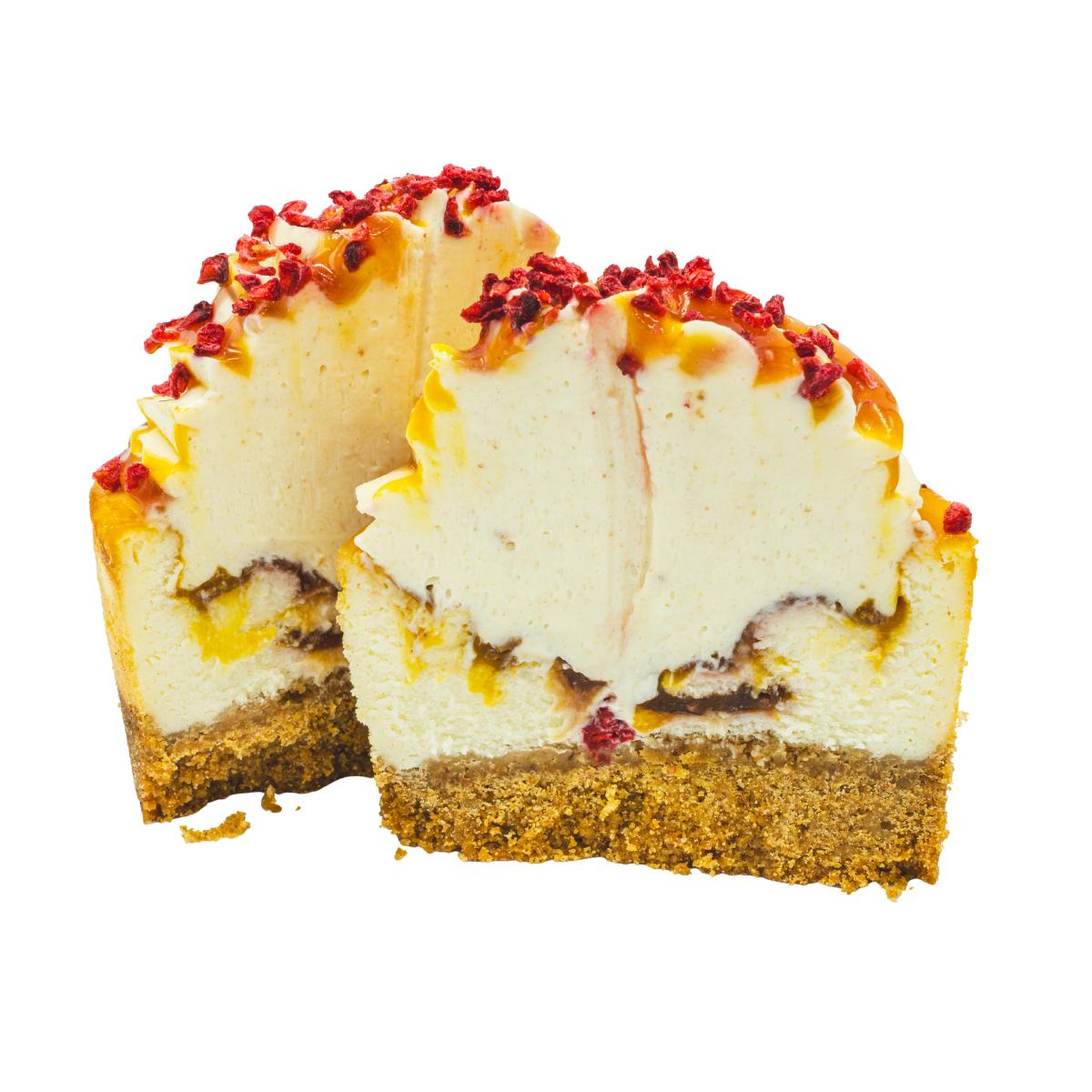 Mango & Raspberry Baked Cheesecake Box