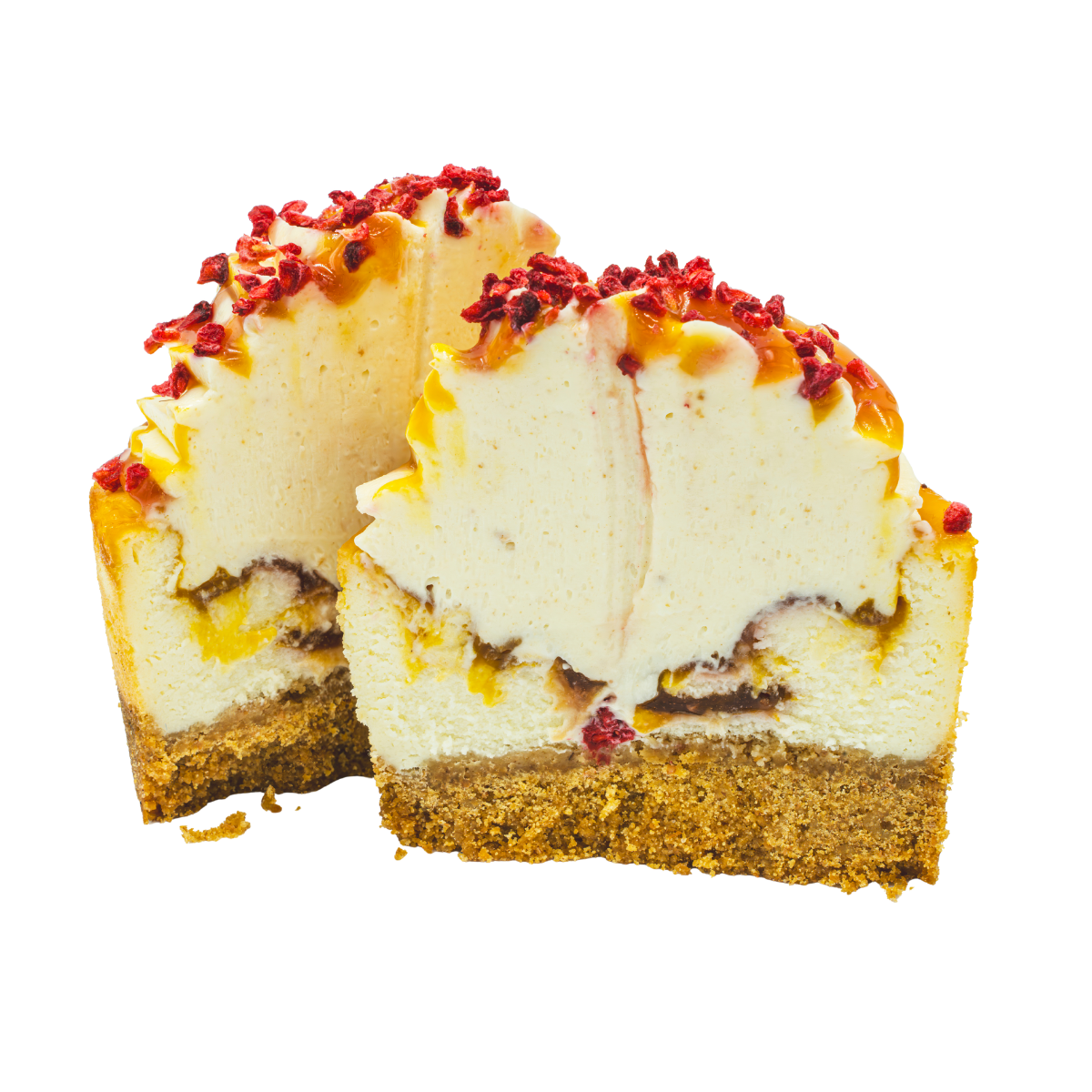 Mango & Raspberry Baked Cheesecake Box