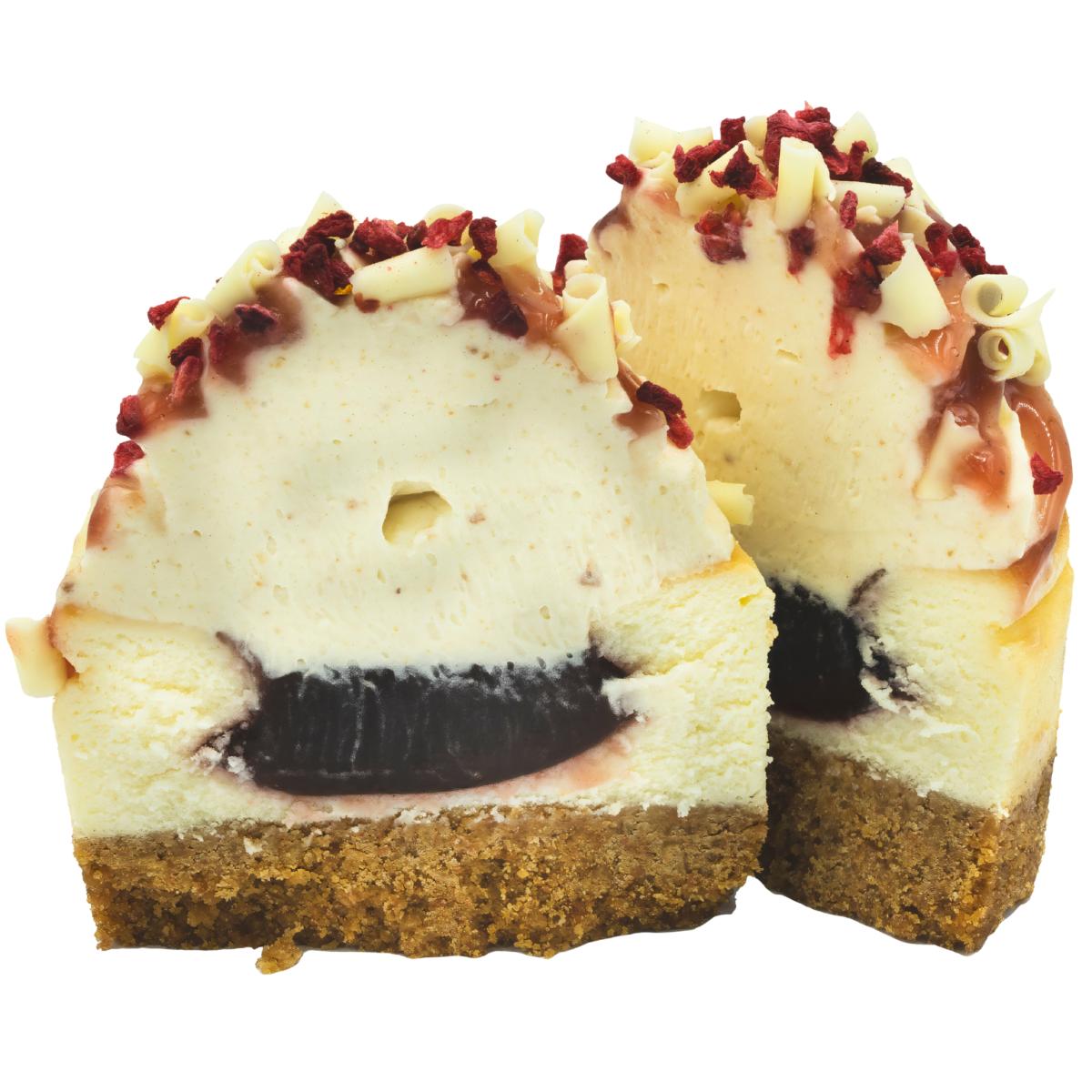 Raspberry & White Chocolate Baked Cheesecake Box