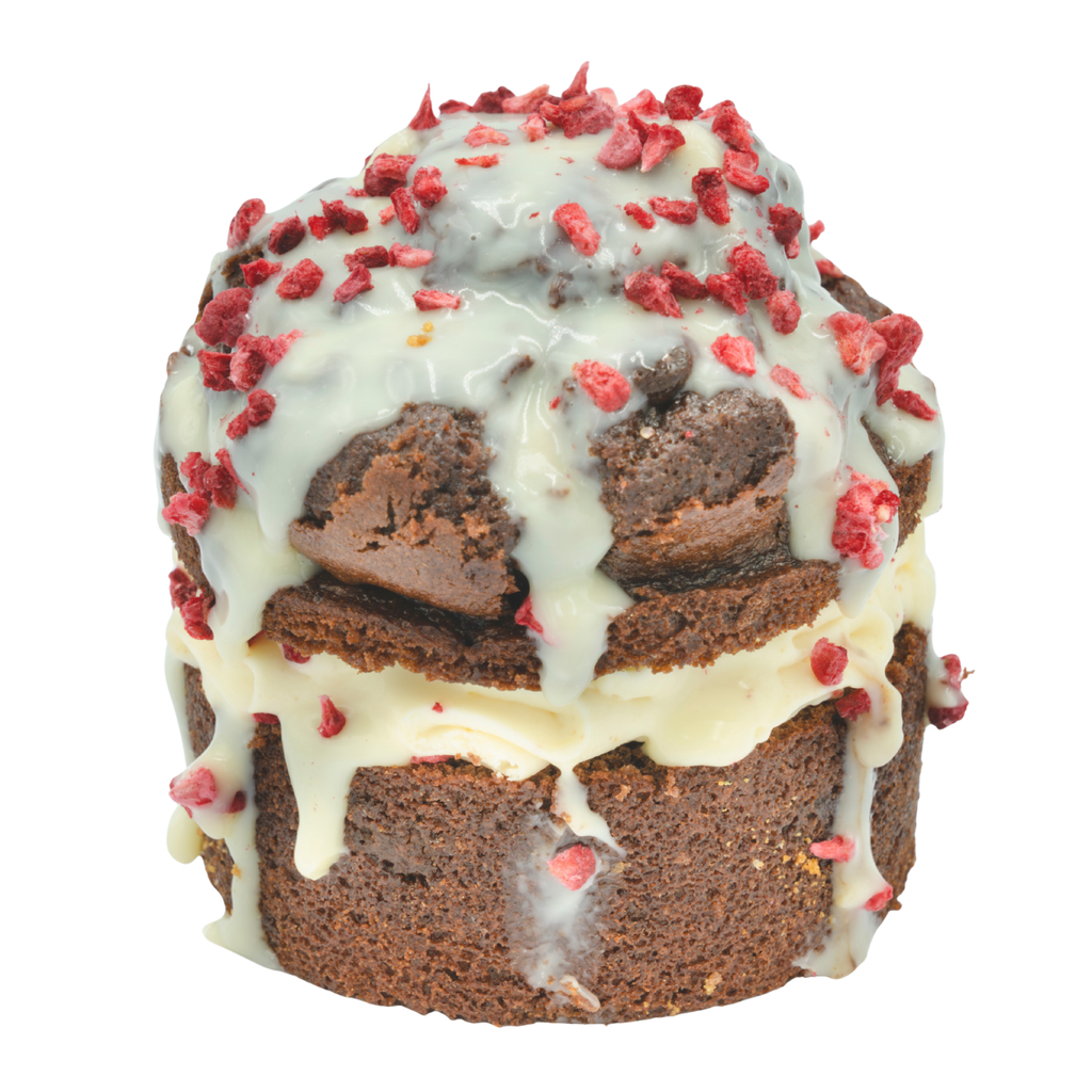 Raspberry & White Chocolate Cheesecake Muffins Box