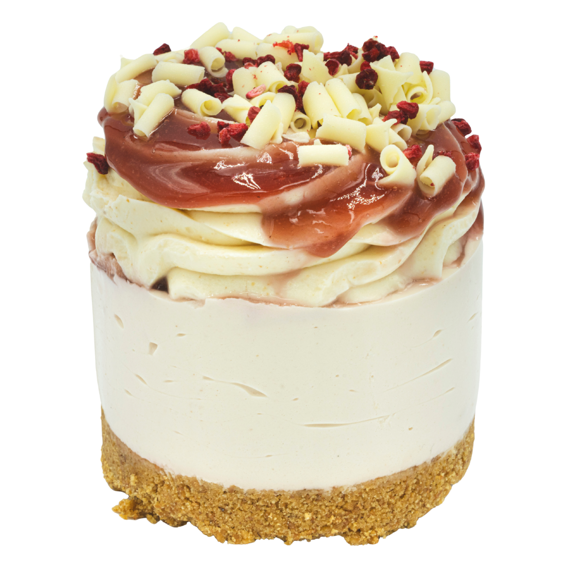 Raspberry & White Chocolate Chilled Cheesecake