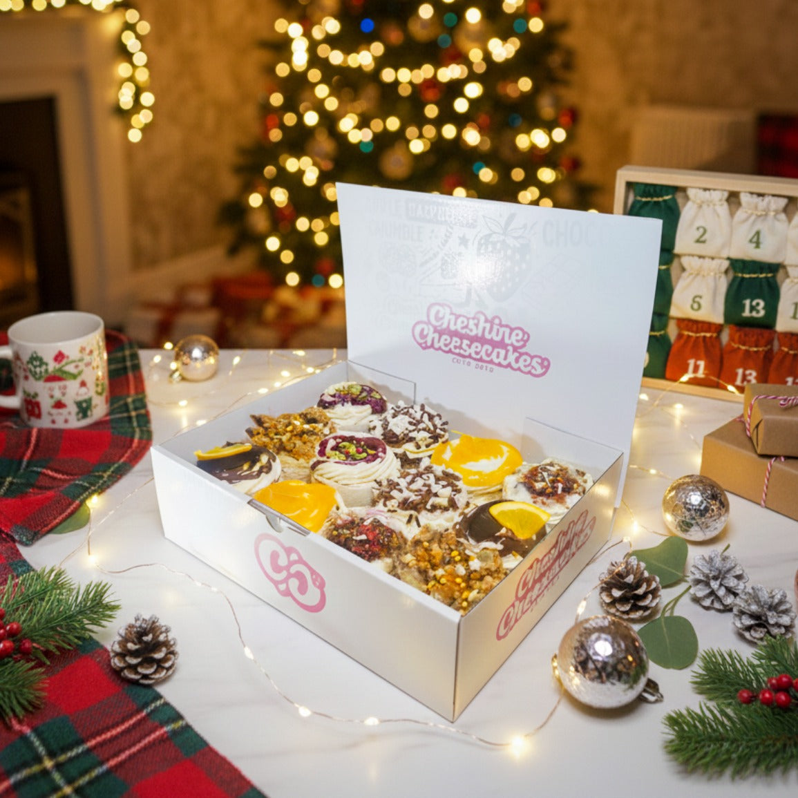 Festive Chilled Cheesecake Box