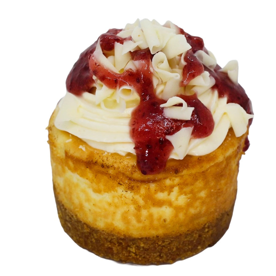 Cranberry & White Chocolate Baked Cheesecake