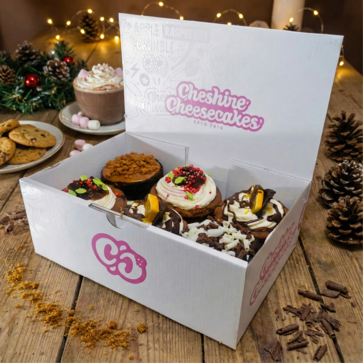 Festive Brownie Stack & Cookie Pie Box