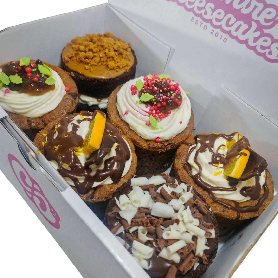 Festive Brownie Stack & Cookie Pie Box