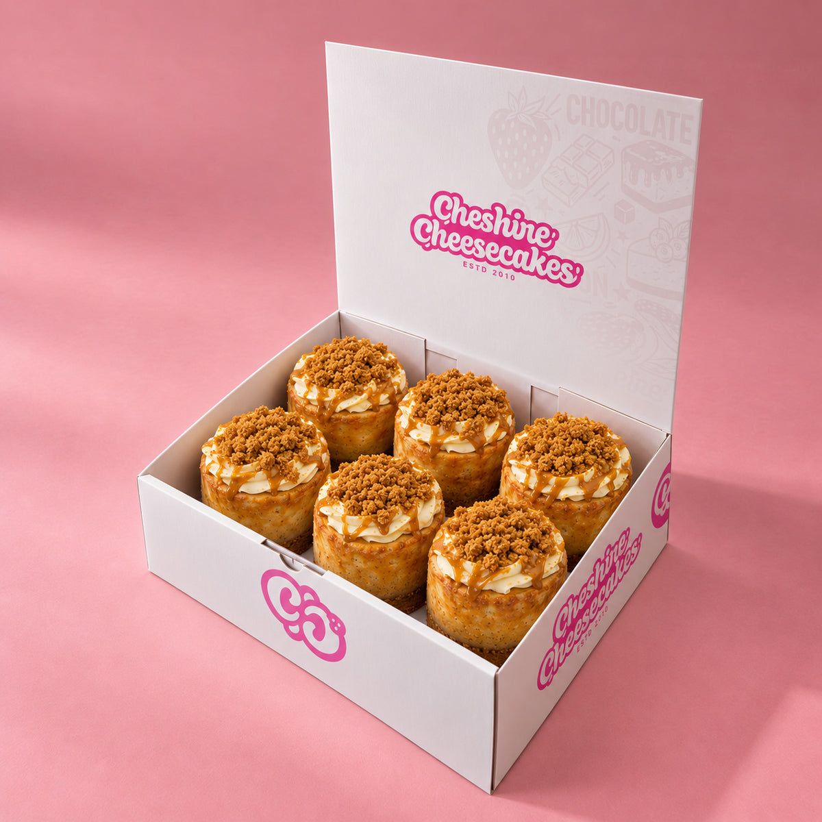 Lotus Biscoff Magic Cheesecake Box: box of 6